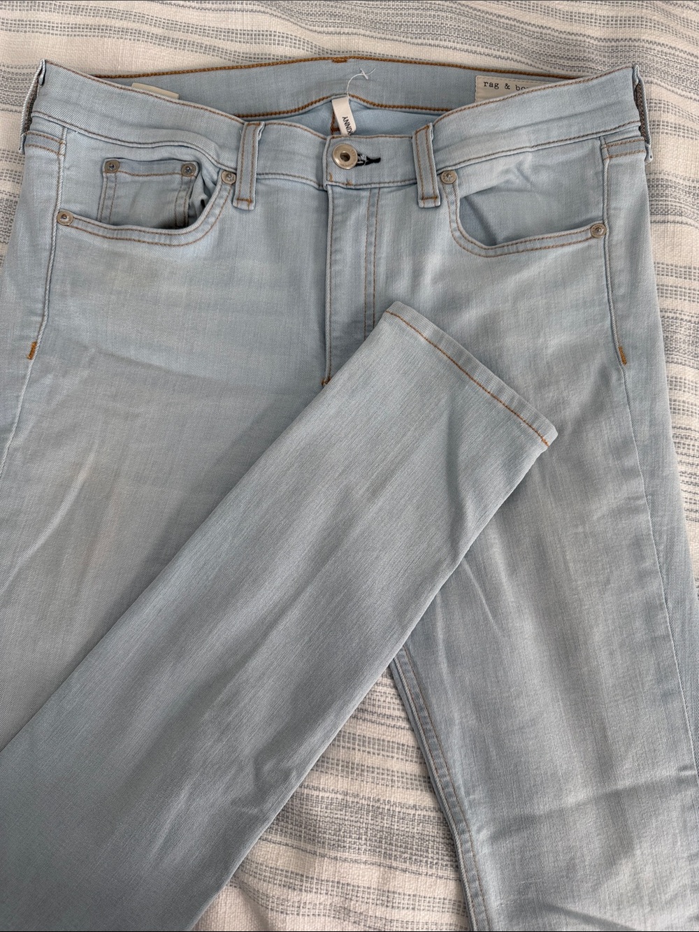 rag & bone Light Blue Skinny Jeans